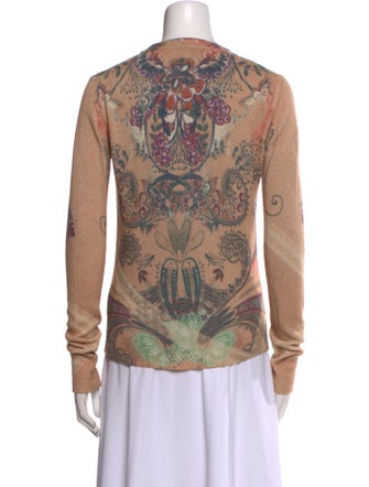 Etro Printed Crew Neck Sweater