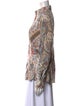 Etro Paisley Print Long Sleeve Button-Up Top