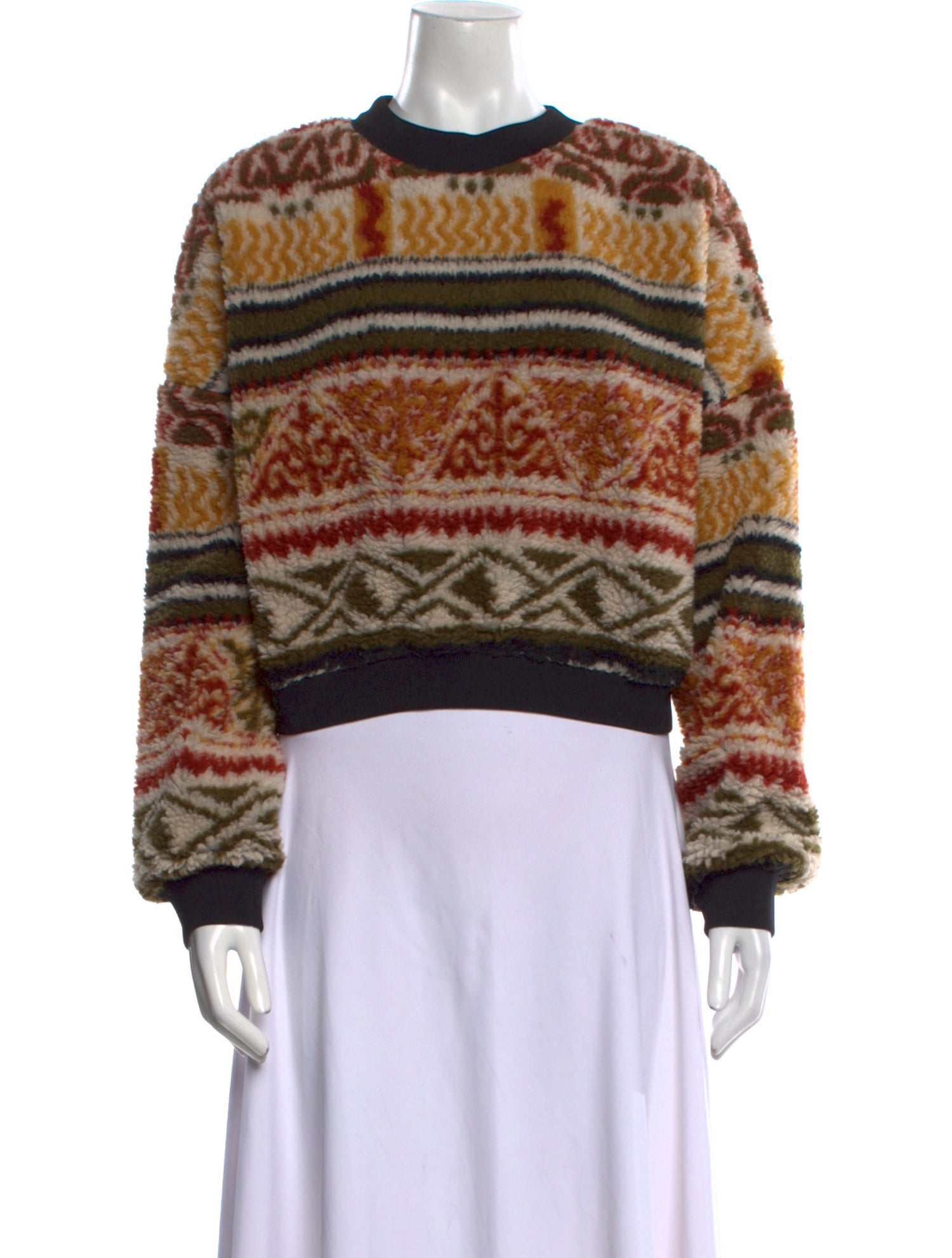 Etro Printed Crew Neck Sweater