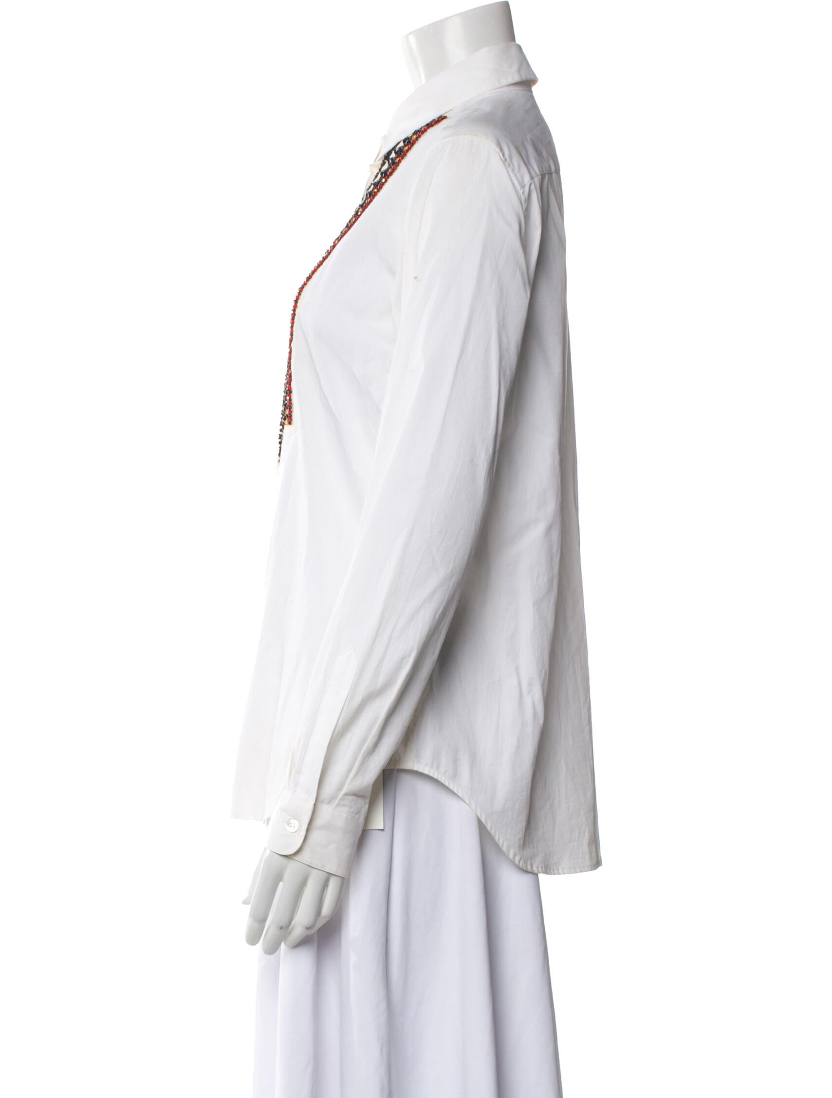 Etro Long Sleeve Button-Up Top