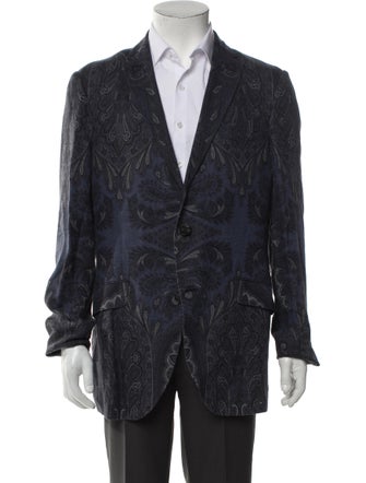 Etro Linen Printed Blazer