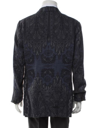 Etro Linen Printed Blazer