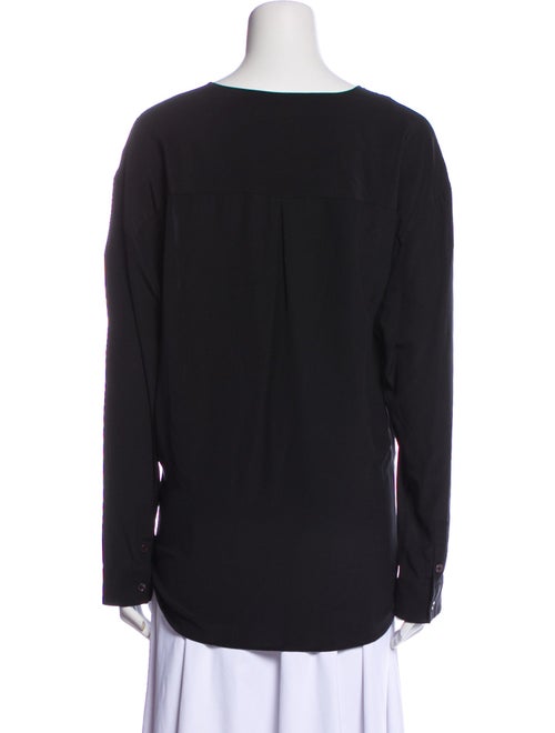 Etro Silk V-Neck Blouse