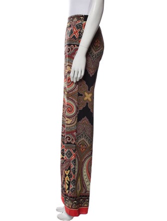 Etro Silk Straight Leg Pants