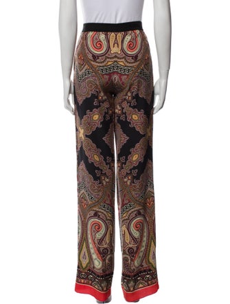 Etro Silk Straight Leg Pants