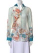 Etro Floral Print Long Sleeve Blouse