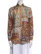 Etro Silk Paisley Print Button-Up Top