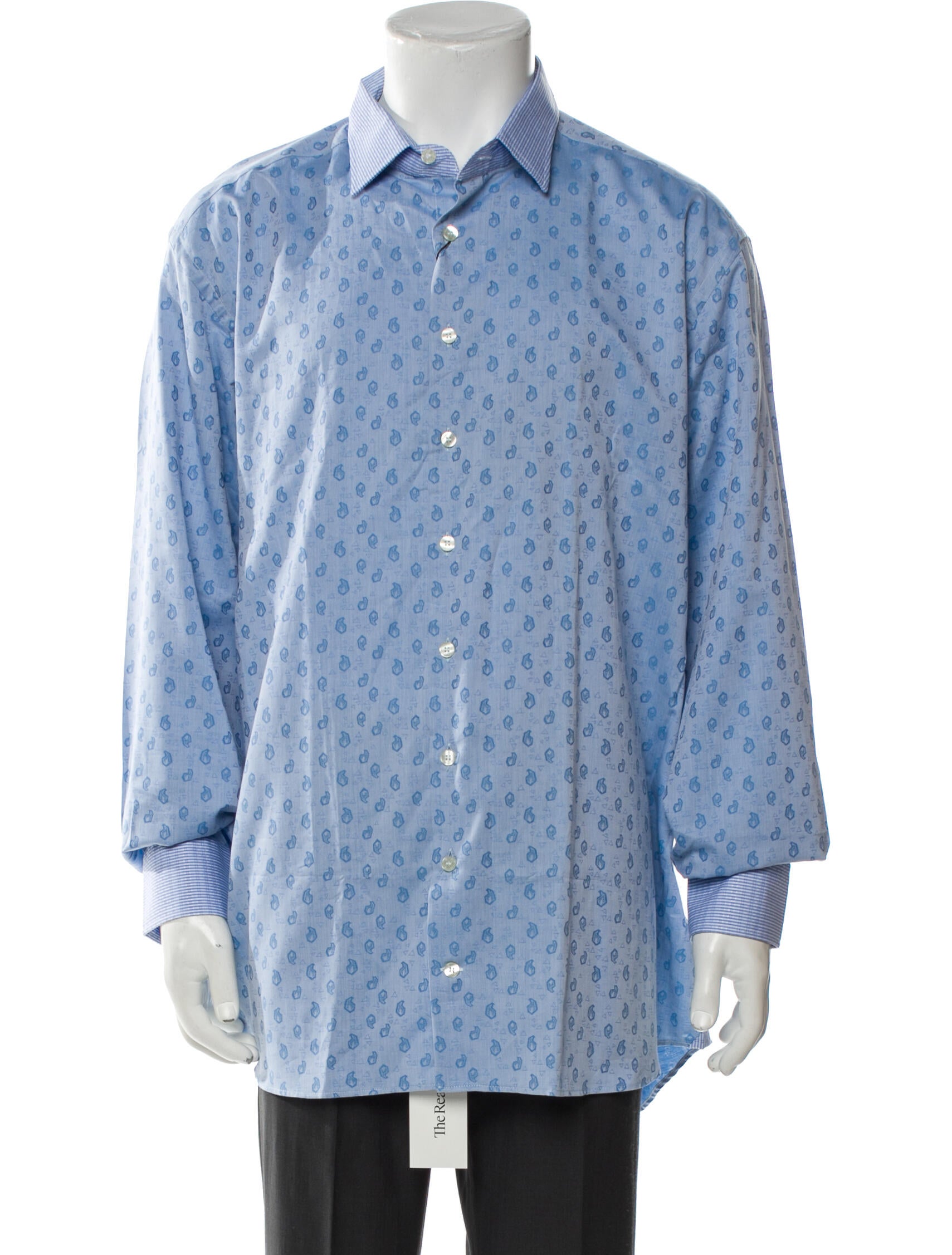Etro Printed Long Sleeve Dress Shirt w/ Tags