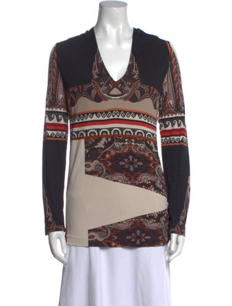Etro Printed V-Neck Tunic