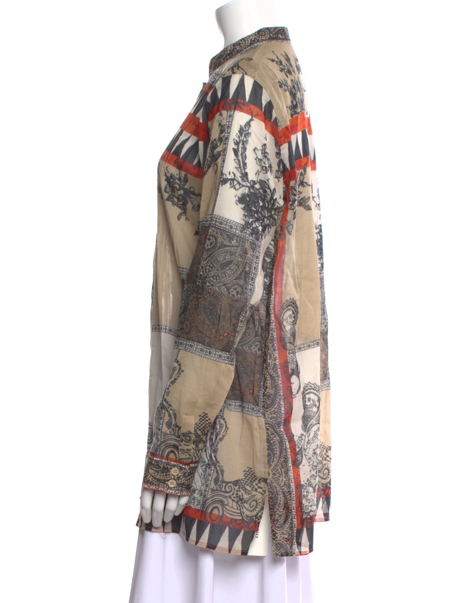 Etro Printed Long Sleeve Tunic