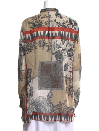 Etro Printed Long Sleeve Tunic