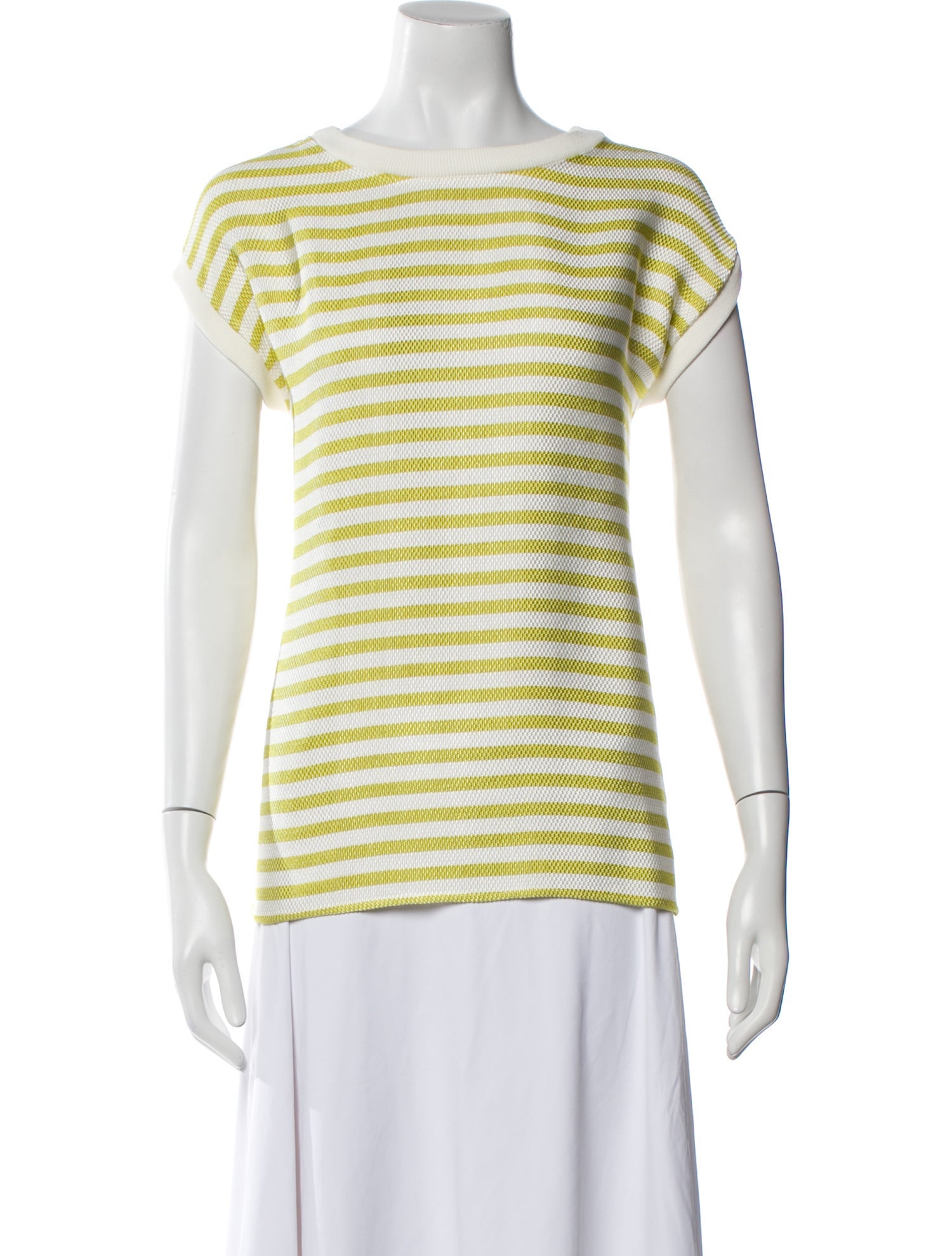 Etro Striped Bateau Neckline T-Shirt