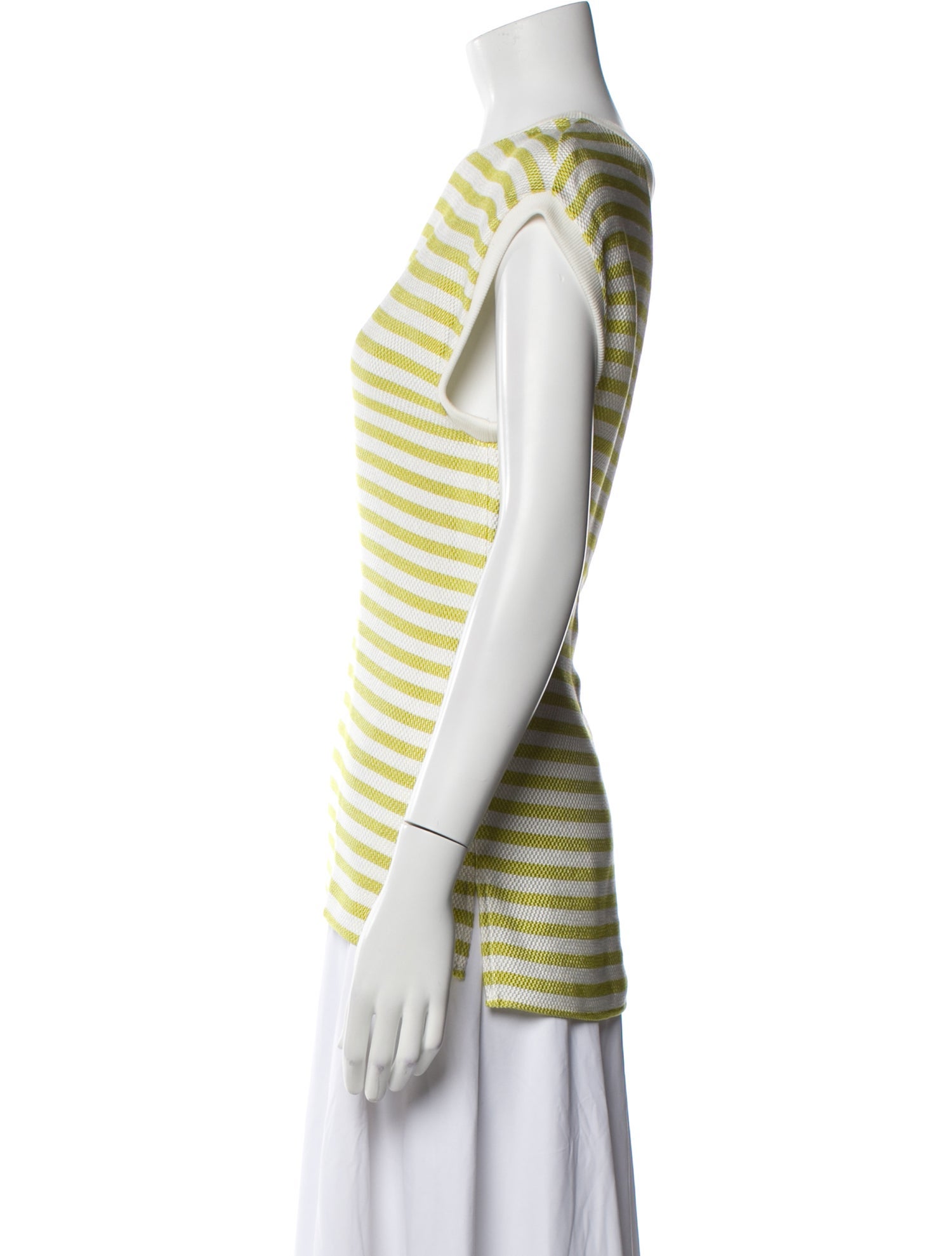 Etro Striped Bateau Neckline T-Shirt