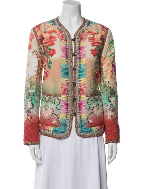 Etro Silk Floral Print Evening Jacket