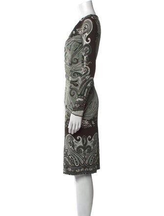 Etro Paisley Print Knee-Length Dress