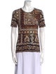 Etro Paisley Print Crew Neck T-Shirt