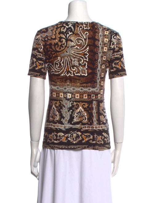 Etro Paisley Print Crew Neck T-Shirt