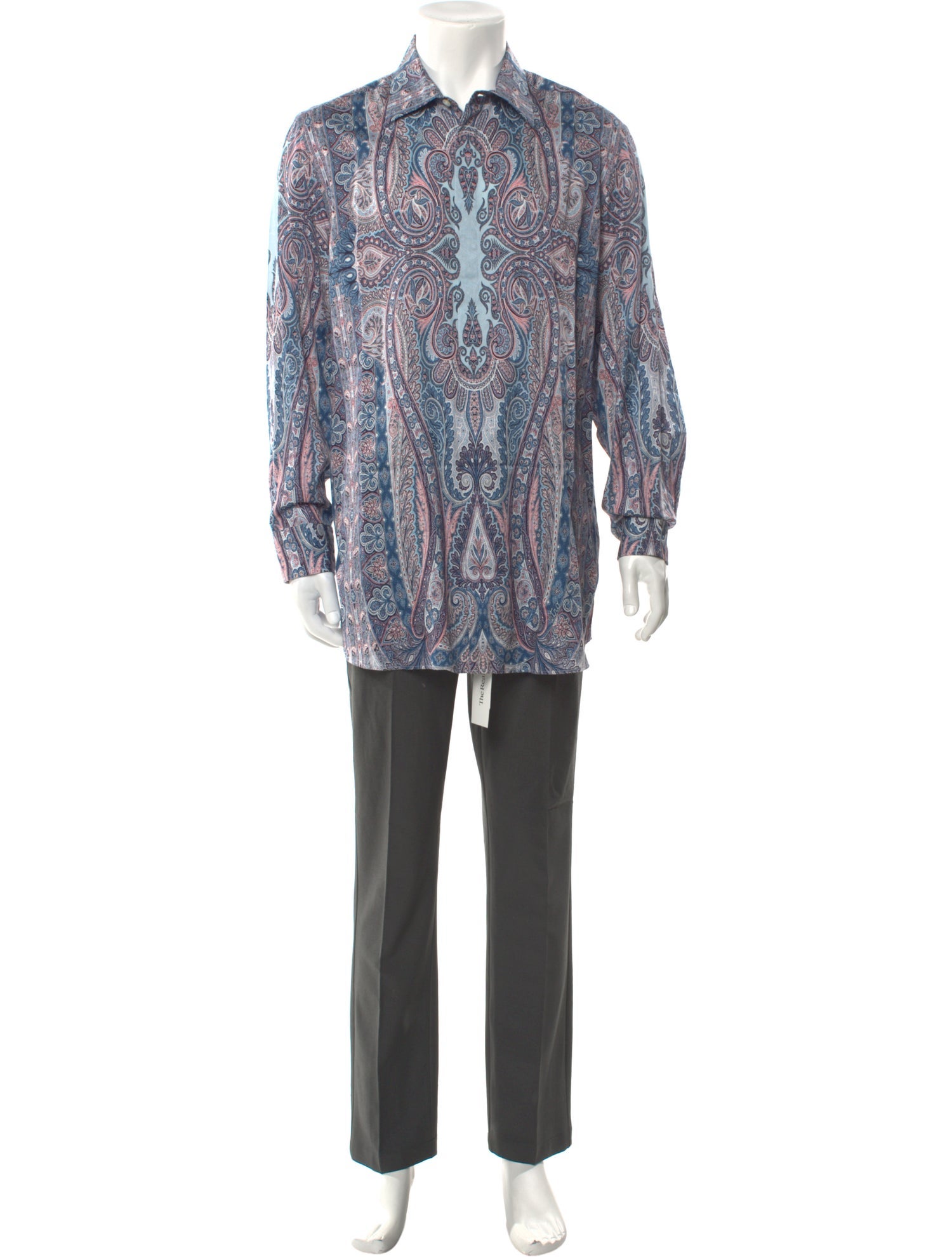 Etro Printed Long Sleeve Dress Shirt