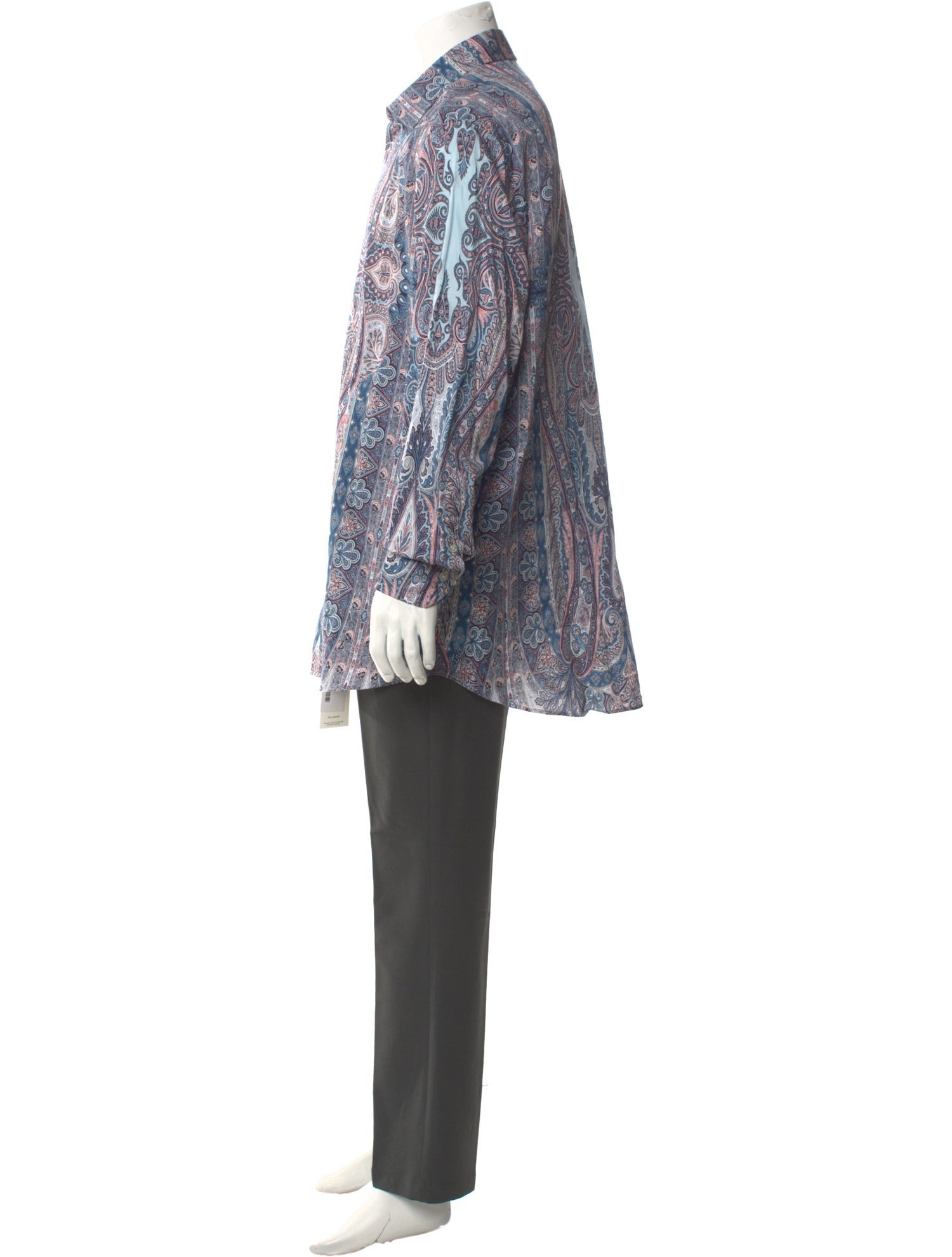 Etro Printed Long Sleeve Dress Shirt