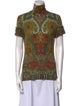 Etro Wool Paisley Print Blouse