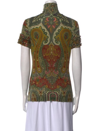 Etro Wool Paisley Print Blouse