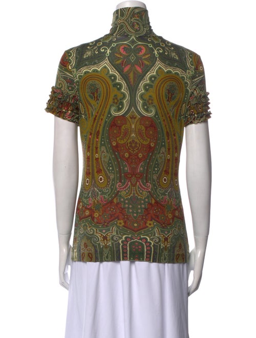 Etro Wool Paisley Print Blouse