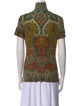 Etro Wool Paisley Print Blouse