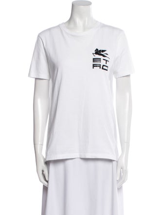 Etro Graphic Print Crew Neck T-Shirt