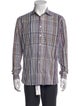 Etro Plaid Print Long Sleeve Dress Shirt