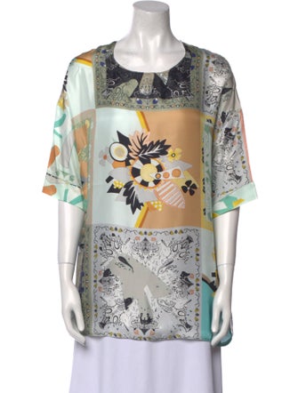 Etro Silk Floral Print Tunic