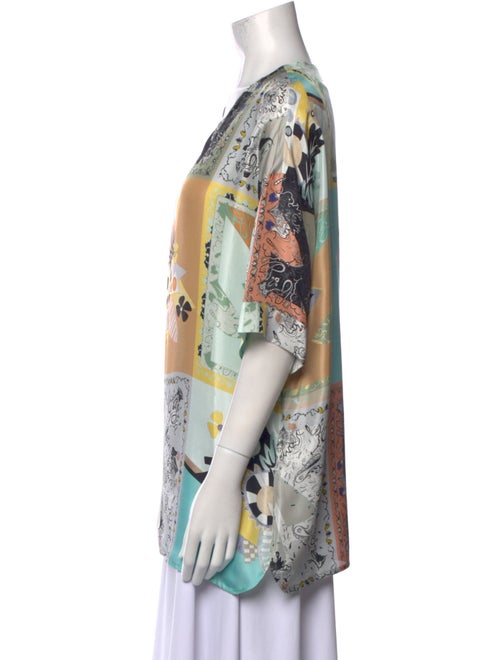 Etro Silk Floral Print Tunic