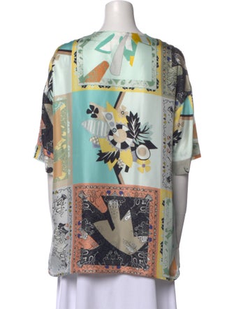 Etro Silk Floral Print Tunic