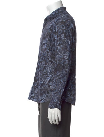 Etro Floral Print Long Sleeve Shirt