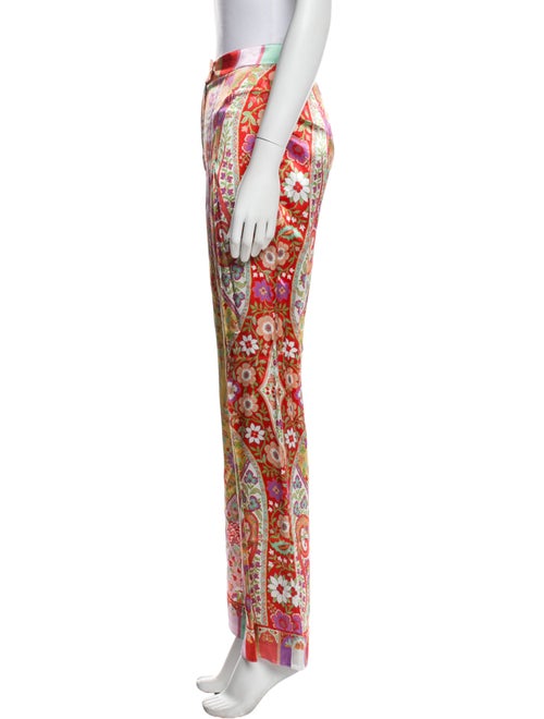 Etro Floral Print Wide Leg Pants