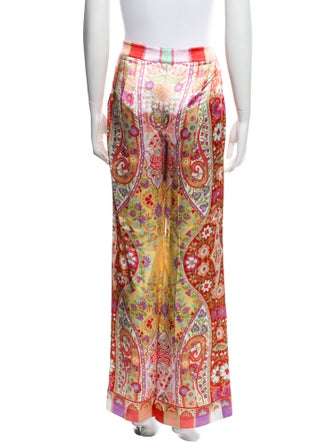 Etro Floral Print Wide Leg Pants