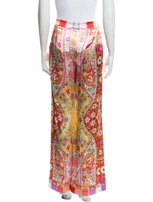 Etro Floral Print Wide Leg Pants