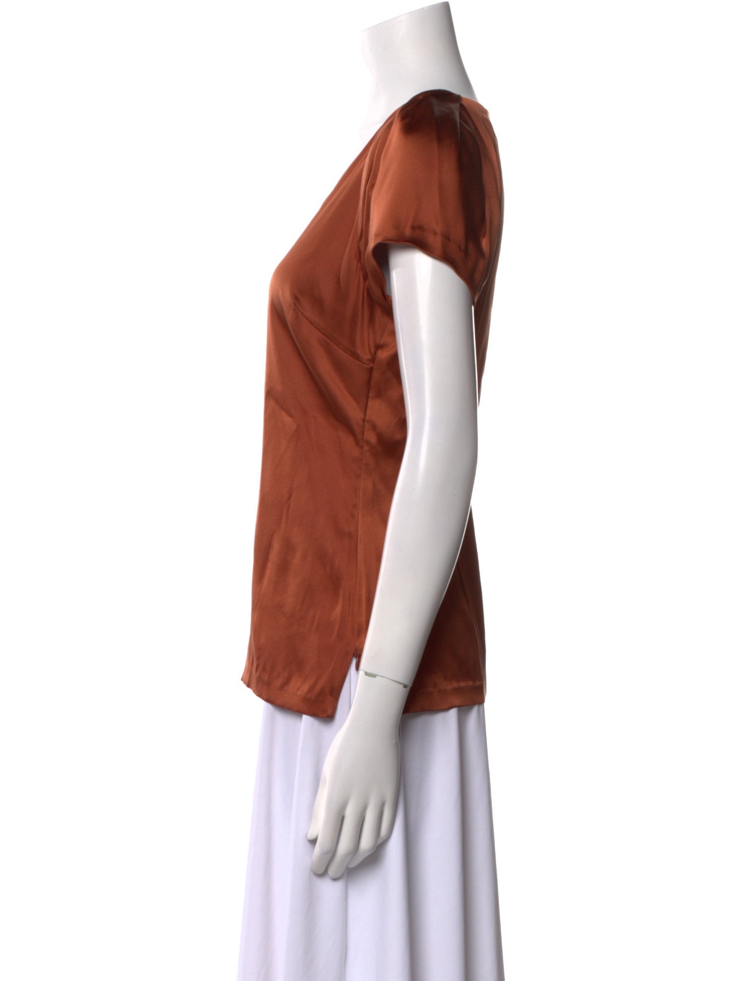 Etro Silk V-Neck T-Shirt