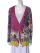 Etro Printed V-Neck Sweater