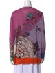 Etro Printed V-Neck Sweater