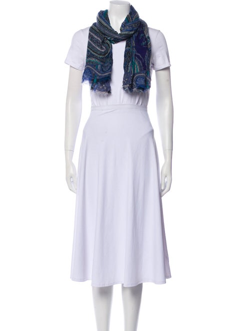 Etro Cashmere Paisley Print Scarf