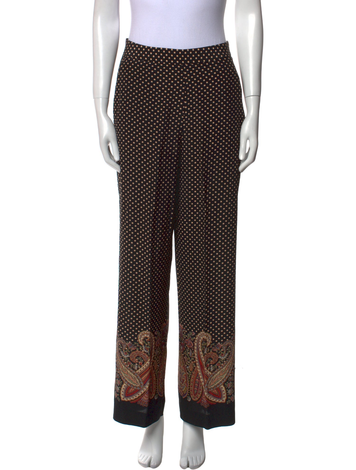 Etro Silk Wide Leg Pants