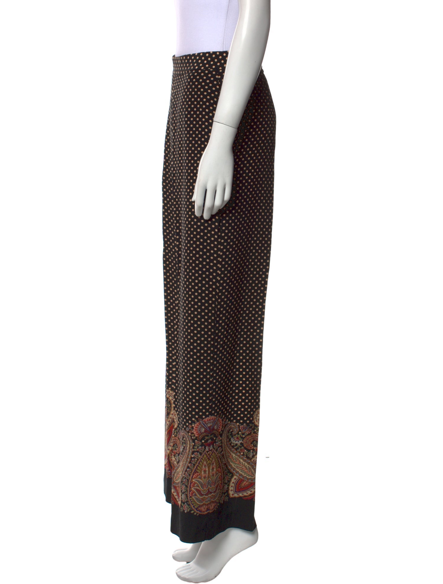 Etro Silk Wide Leg Pants