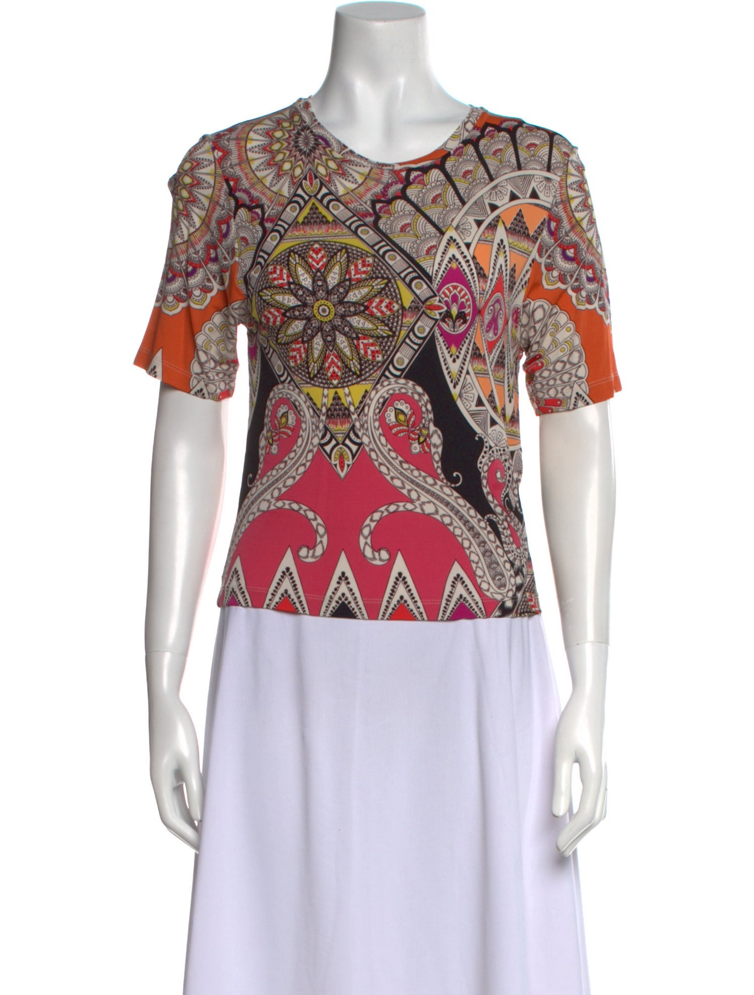 Etro Paisley Print Crew Neck T-Shirt