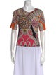 Etro Paisley Print Crew Neck T-Shirt