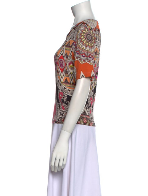 Etro Paisley Print Crew Neck T-Shirt