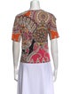 Etro Paisley Print Crew Neck T-Shirt