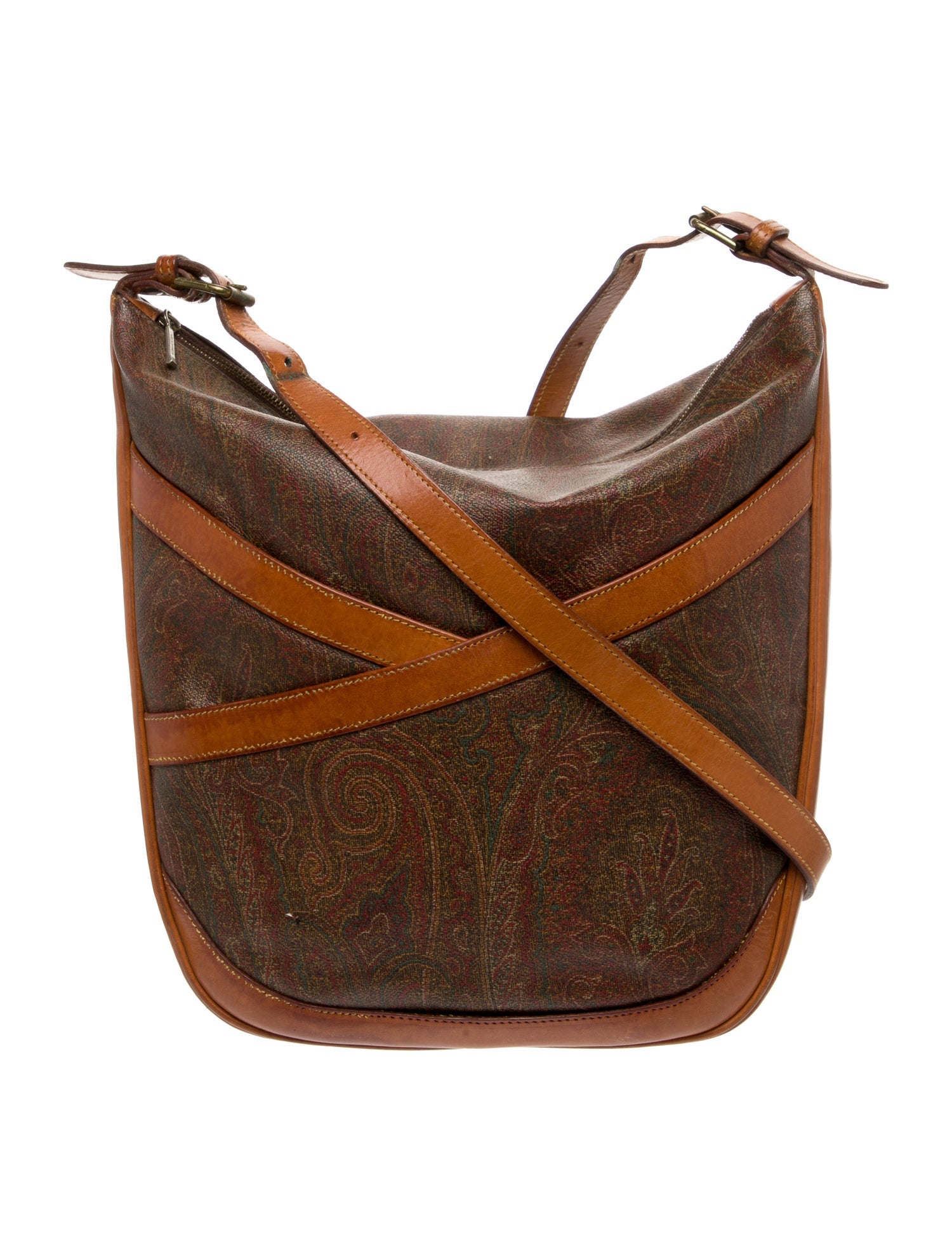 Etro Leather Messenger Bag