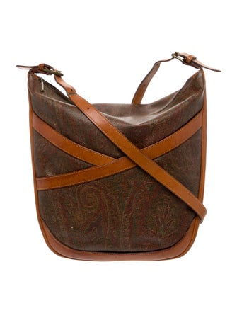 Etro Leather Messenger Bag