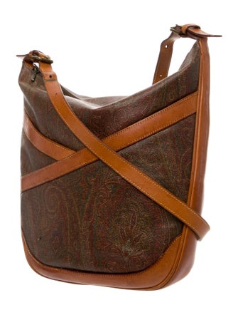 Etro Leather Messenger Bag