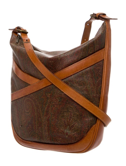 Etro Leather Messenger Bag